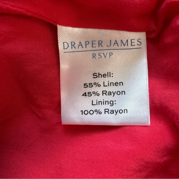 Draper James Red Linen Mini Dress - Picture 6 of 7